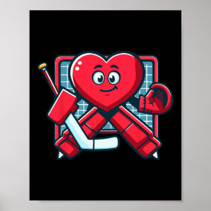 Poster Joueur de gardien de but de hockey sur glace de la