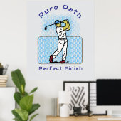 Poster joueur de golf (Bureau à domicile)