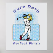 Poster joueur de golf (Devant)