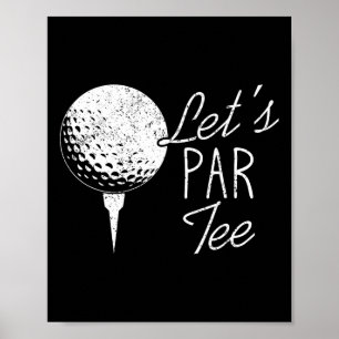 Poster Joueur de golf Citation drôle de golfeur Super dic