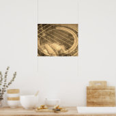 Poster Joueur de guitare chanteur collage (Cuisine)