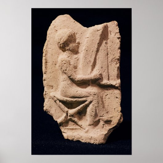 Poster Joueur de harpe, 1830-1600 avant J.-C. (Devant)