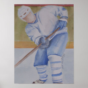 Poster Joueur de hockey