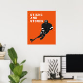 Poster Joueur de hockey (Bureau à domicile)