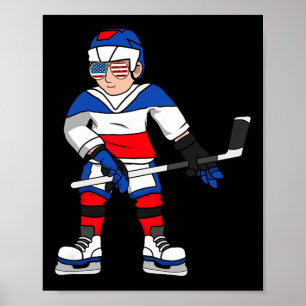 Poster Joueur de hockey amateurs de hockey