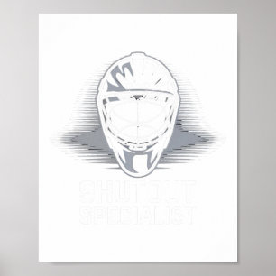 Poster Joueur de hockey Arrêt Boîte de pénalité Gardien d