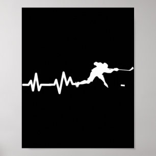 Poster Joueur de hockey Hearbeat de hockey sur glace cade