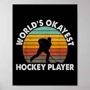 Poster Joueur de hockey moyennement doué aux Jeux Olympiq