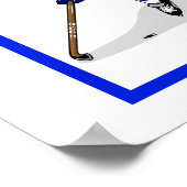 Poster Joueur de hockey sur glace (Coin)