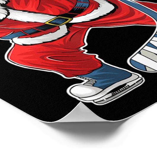 Poster Joueur de hockey sur glace Chris Claus (Coin)