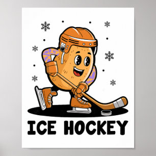 Poster Joueur de hockey sur glace en pomme de terre Sport