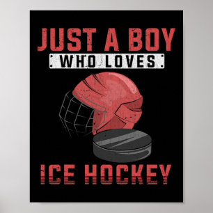 Poster Joueur de hockey sur glace Fan de hockey sur glace
