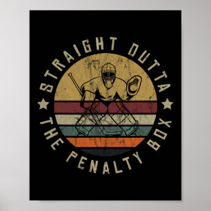 Poster Joueur de hockey sur glace Gardien de but Maillot