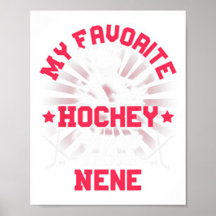Poster Joueur de hockey sur glace Mon joueur de hockey pr