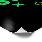 Poster Joueur de jeux vidéo Trèfle Joyeux St Patrick (Coin)