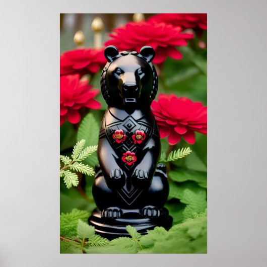 Poster Joueur de l'ours noir (Devant)