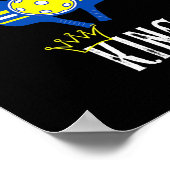 Poster Joueur de Pickleball King Funny (Coin)