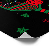 Poster Joueur de Pickleball Noël Reindees Noël (Coin)
