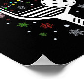 Poster Joueur de Pickleball Noël Reindees Noël (Coin)