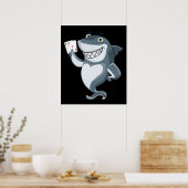 Poster Joueur de requin - Dons de requin amusants (Cuisine)