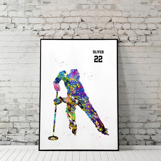 Poster Joueur de ringette