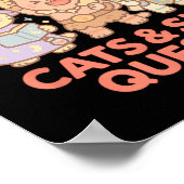 Poster Joueur de Rpg Chats Nerds Quête Secondaire Tablett (Coin)