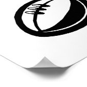 Poster Joueur De Rugby Au Travail (Coin)