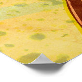 Poster joueur de rugby mains attraper balle (Coin)