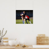 Poster Joueur de rugby s'attaquant à un autre (Cuisine)