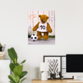 Poster Joueur de soccer Dinky Bears (Bureau à domicile)
