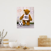 Poster Joueur de soccer Dinky Bears (Cuisine)