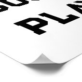 Poster Joueur de soccer personnalisé (Coin)