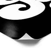 Poster Joueur de softball personnalisé AJOUTER LE NOM Équ (Coin)