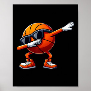 Poster Joueur de sport de sketll en dabbing Sketll Équipe