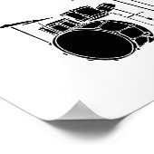 Poster Joueur De Tambour Au Travail (Coin)