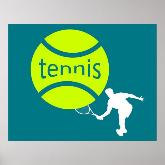 Poster Joueur de tennis (Devant)