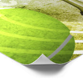 Poster joueur de tennis masculin "Match Point" (Coin)