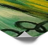 Poster Joueur de trompette Abstrait (Coin)