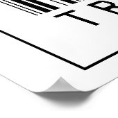 Poster Joueur de trompettes de code barre (Coin)