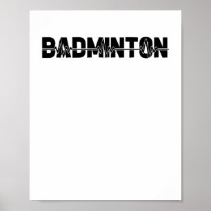 Poster Joueur de Volant de badminton - Team Racquet Ekg H