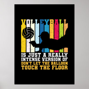 Poster Joueur de volley-ball Le Volley-Ball Est Vraimen