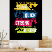 Poster Joueur de volley-ball | Solide et rapide (Cuisine)