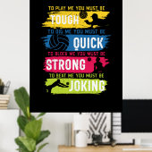 Poster Joueur de volley-ball | Solide et rapide (Bureau à domicile)