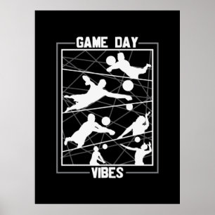 Poster Joueur de volley-ball Vidéos du Jour du Jeu