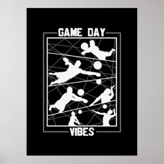 Poster Joueur de volley-ball | Vidéos du Jour du Jeu