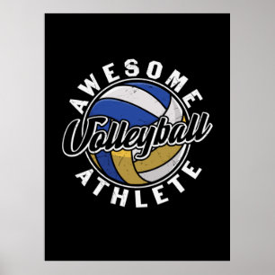 Poster Joueur de volley-ball Volley-ball génial