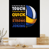 Poster Joueur de volley-ball | Vous Devez Être Forts (Cuisine)