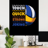 Poster Joueur de volley-ball | Vous Devez Être Forts (Bureau à domicile)