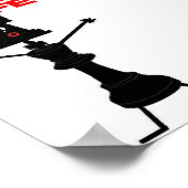 Poster Joueur d'échecs à vie (Coin)