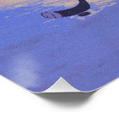 Poster Joueur Hocky Ice au lever du soleil (Coin)